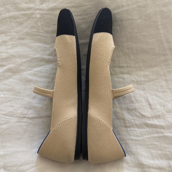 Rothy's Beige and Black Flats - Picture 3 of 5